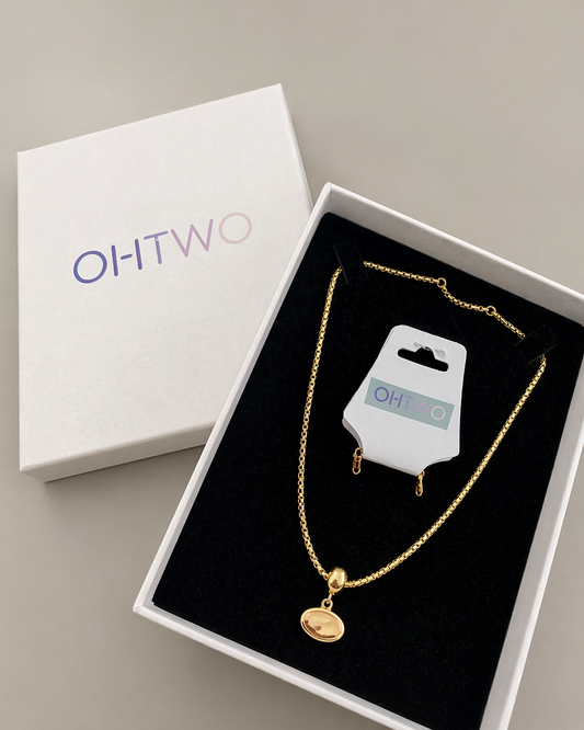 Minimalistische Gouden Ketting met Hanger – Elegant & Tijdloos | OHTWO