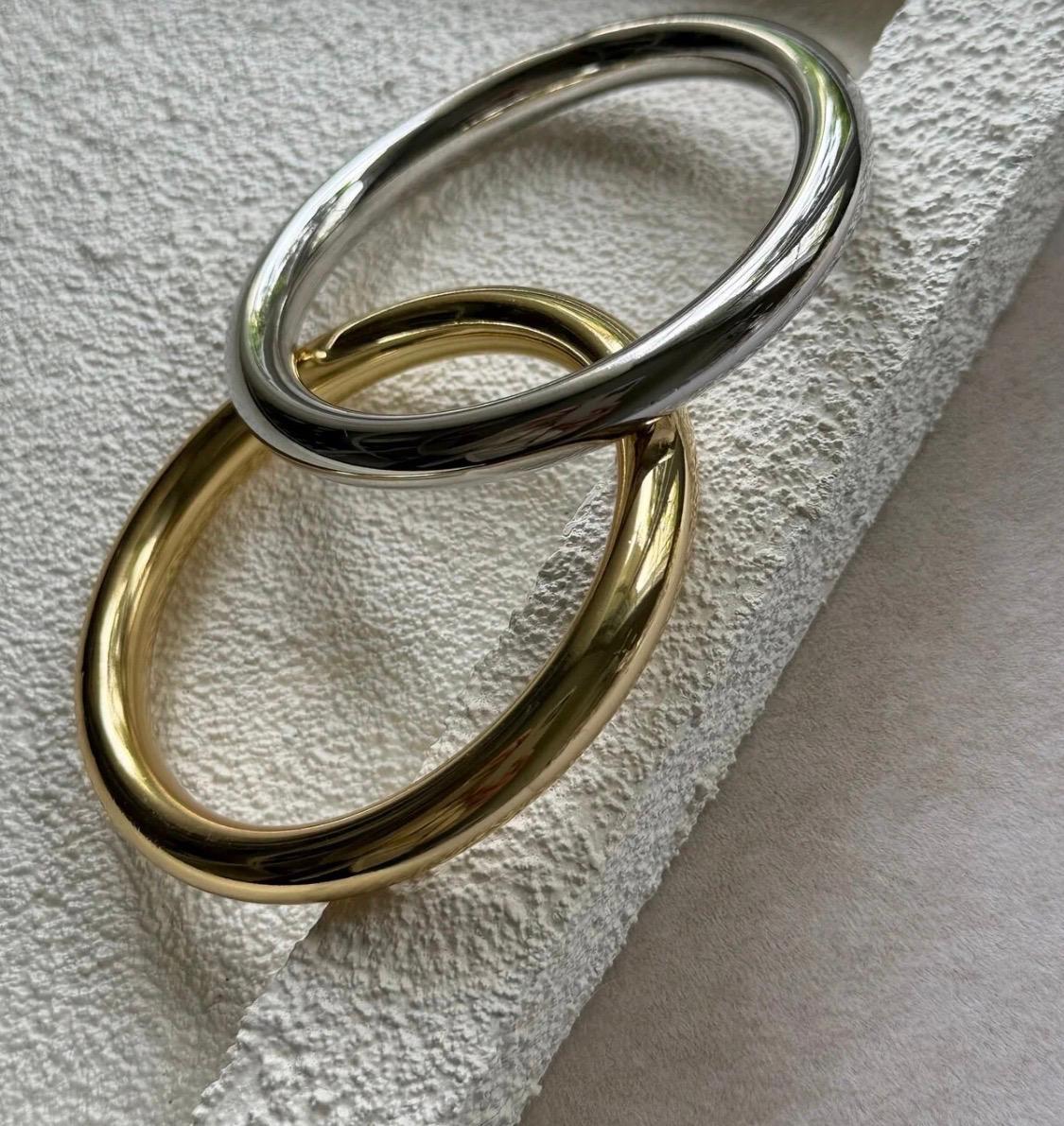 Minimalistische Luxe Open Bangle Armband – Goud & Zilver | kod19