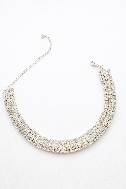 Luxe Kristallen Choker Ketting – Elegante Dames Statement Sieraad