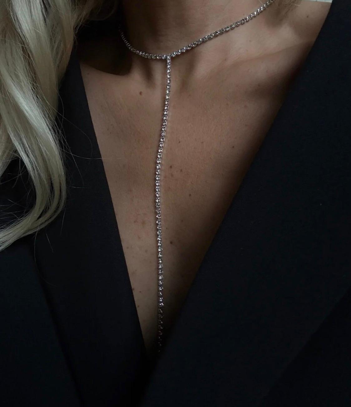 Luxe Rhinestone Choker Ketting – Glamour Statement Necklace | kod56