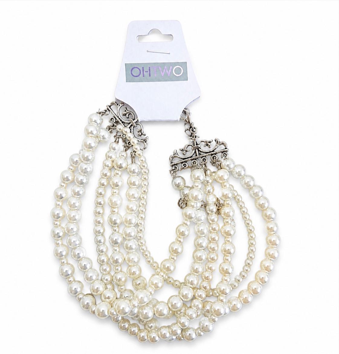Luxe Gelaagde Parelketting – Vintage Chic Statement Necklace | kod91