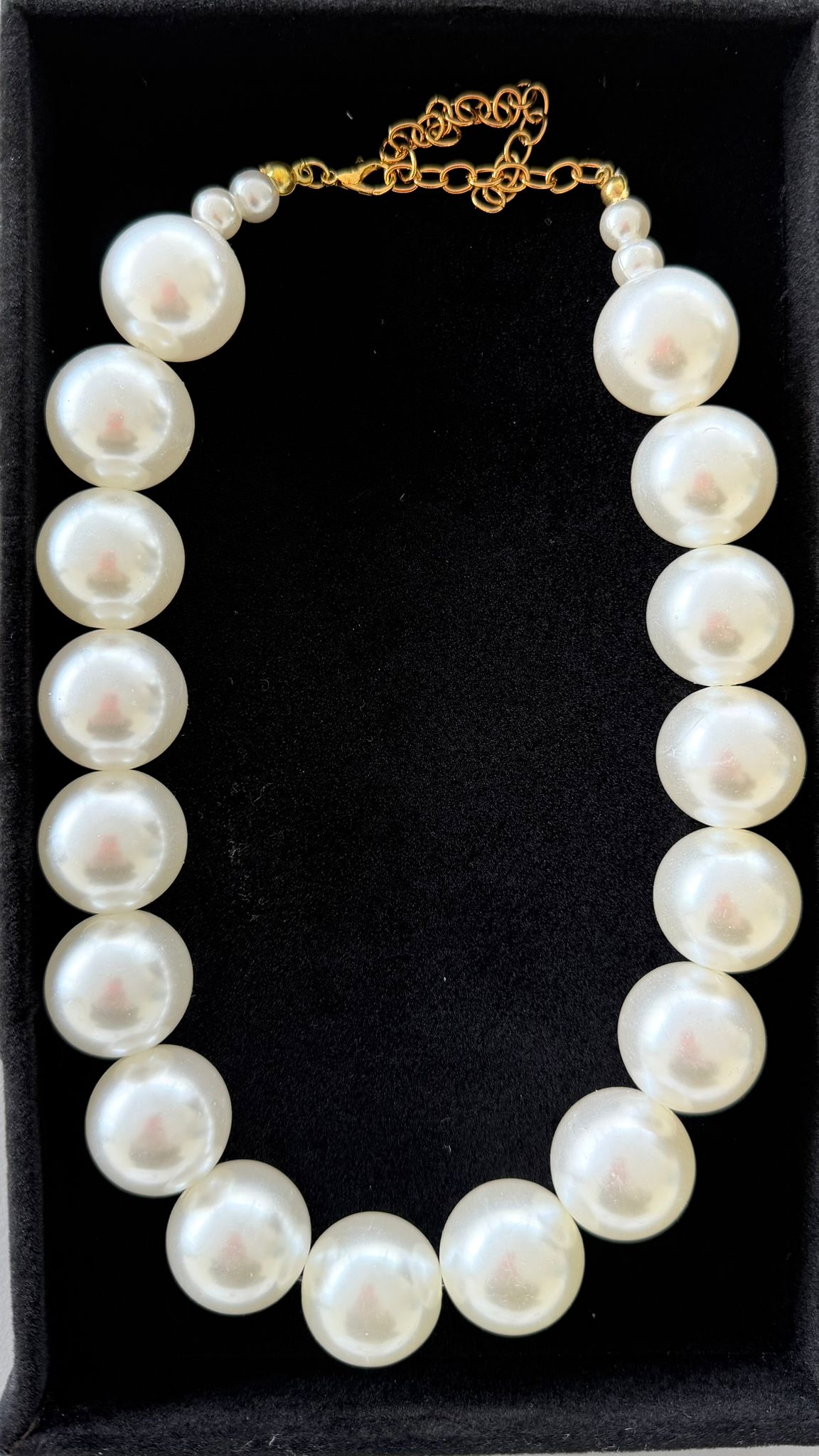 Luxe Parelketting met Grote Parels – Elegante Statement Necklace | kod95