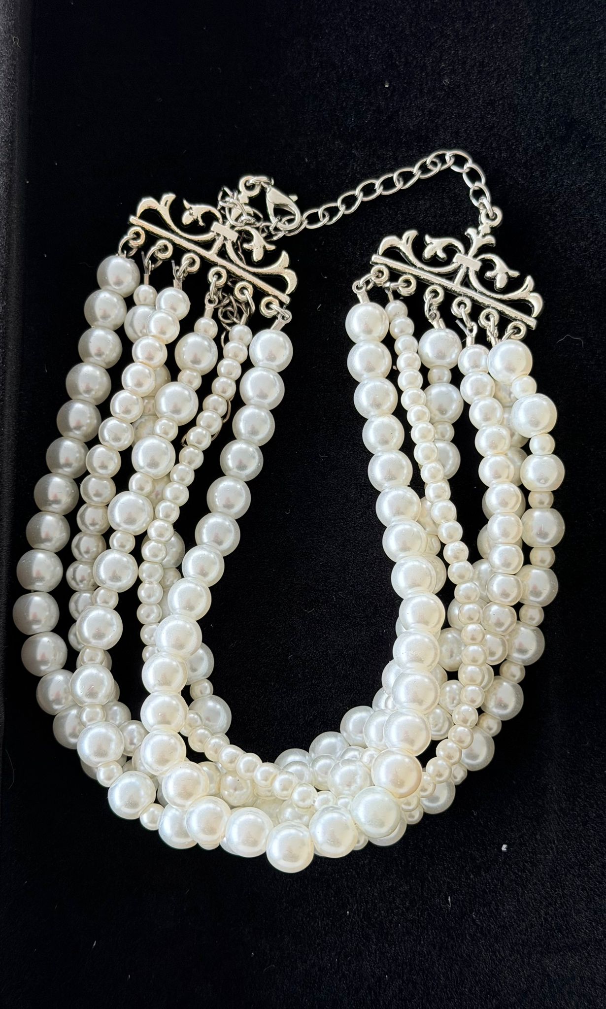 Luxe Gelaagde Parelketting – Vintage Chic Statement Necklace | kod91