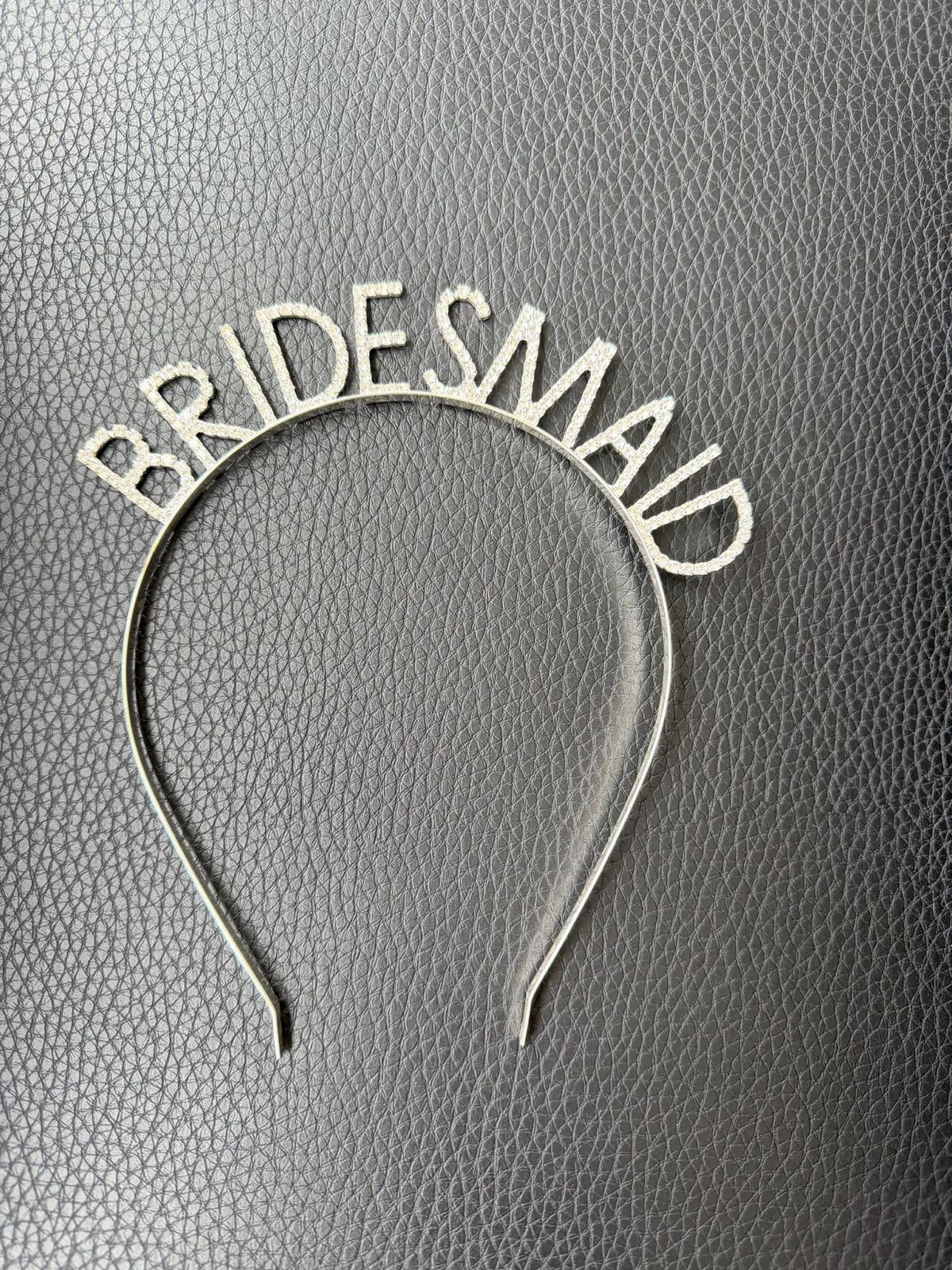 Bridesmaid Haarband met Strass – Glitter Hoofdband voor Bruidsmeisjes – Vrijgezellenfeest Accessoire – Bachelorette Party & Bridal Shower | kod03