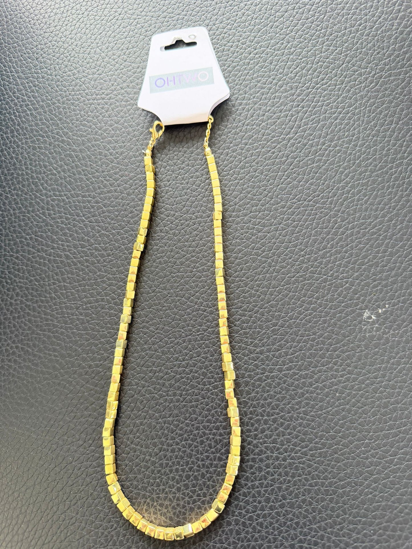 Minimalistische Gouden Kubus Ketting – Modern, Strak & Elegant | kod14