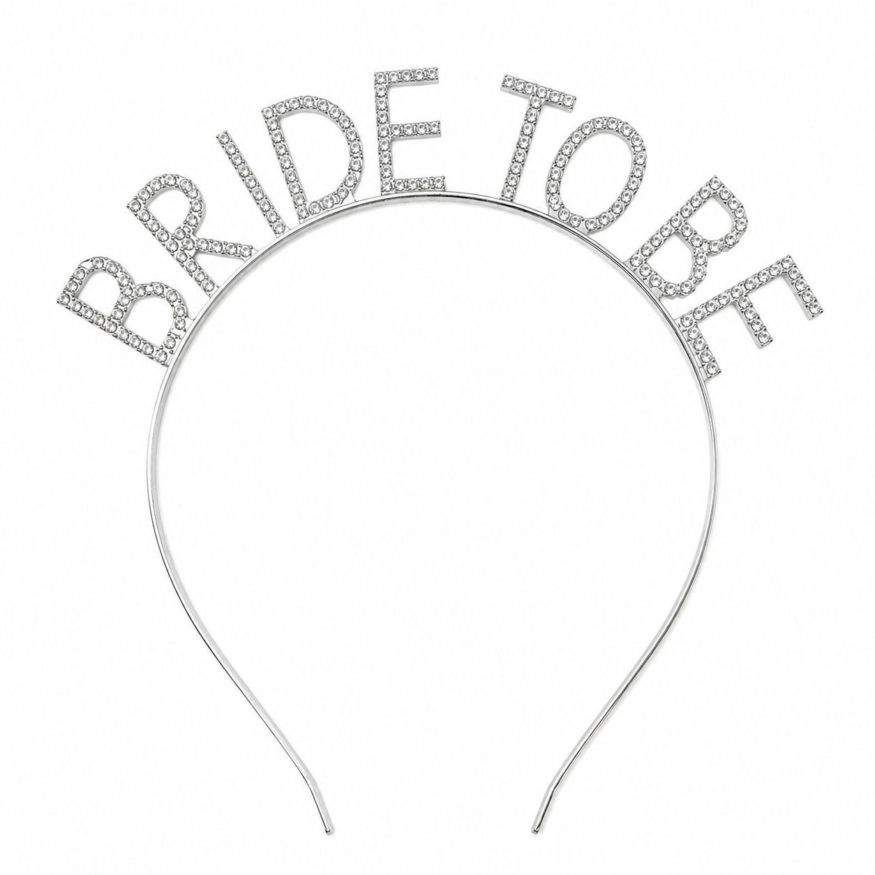 Bride To Be Haarband met Strass – Vrijgezellenfeest Accessoire voor de Bruid – Glitter Tiara Hoofdband voor Bachelorette Party, Bridal Shower & Bruiloftsfeest| kod01