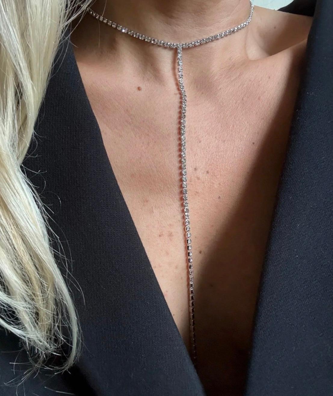 Luxe Rhinestone Choker Ketting – Glamour Statement Necklace | kod56